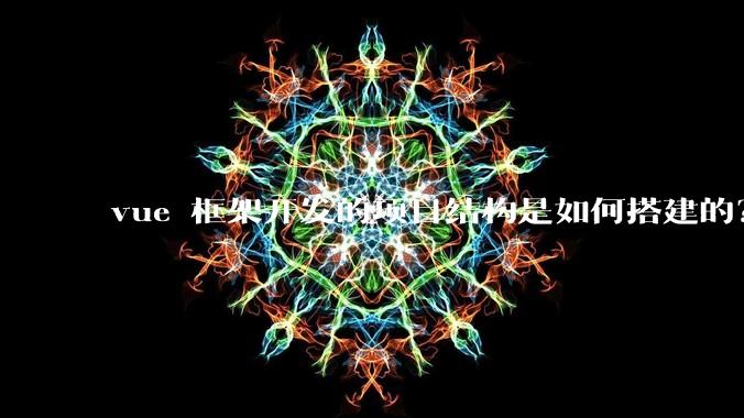 vue 框架开发的项目结构是如何搭建的？